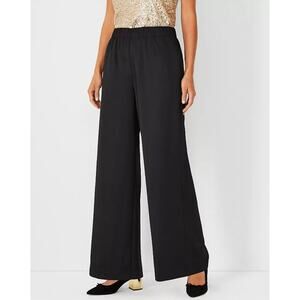 Ann Taylor Black Wide Leg Pants
